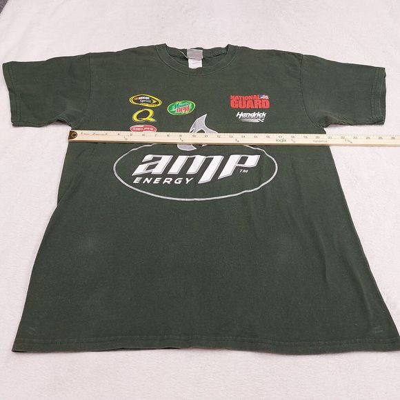 Y2K Dale Earnhardt Jr Amp Energy Green Double-sided Graphic T-Shirt Men’s Large - Picture 5 of 7